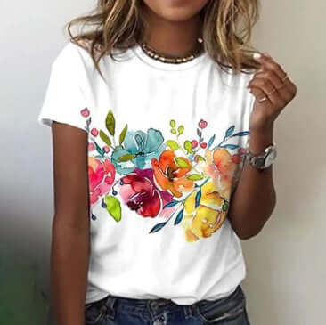 Zoe – floral comfort shirt-DESTINY