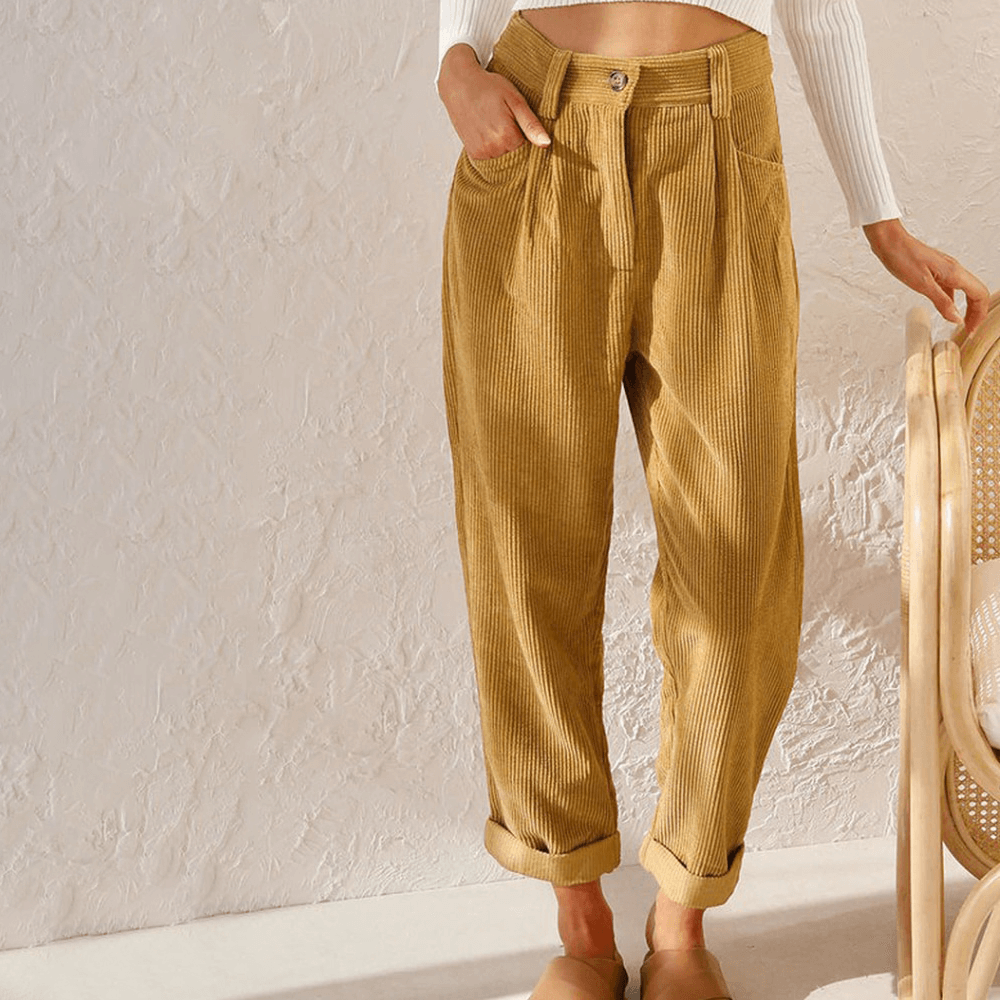 Angelie - Corduroy trousers-DESTINY