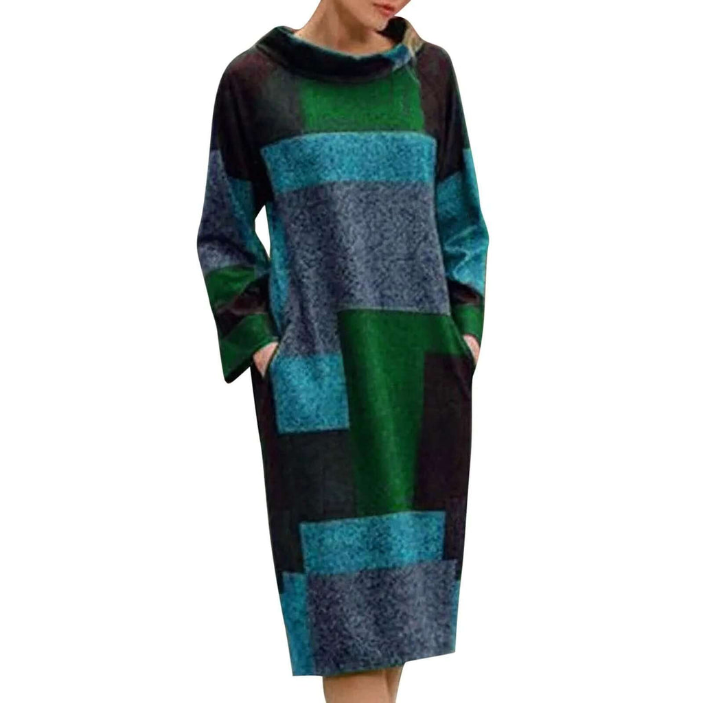 Vintage Patchwork Dress-DESTINY