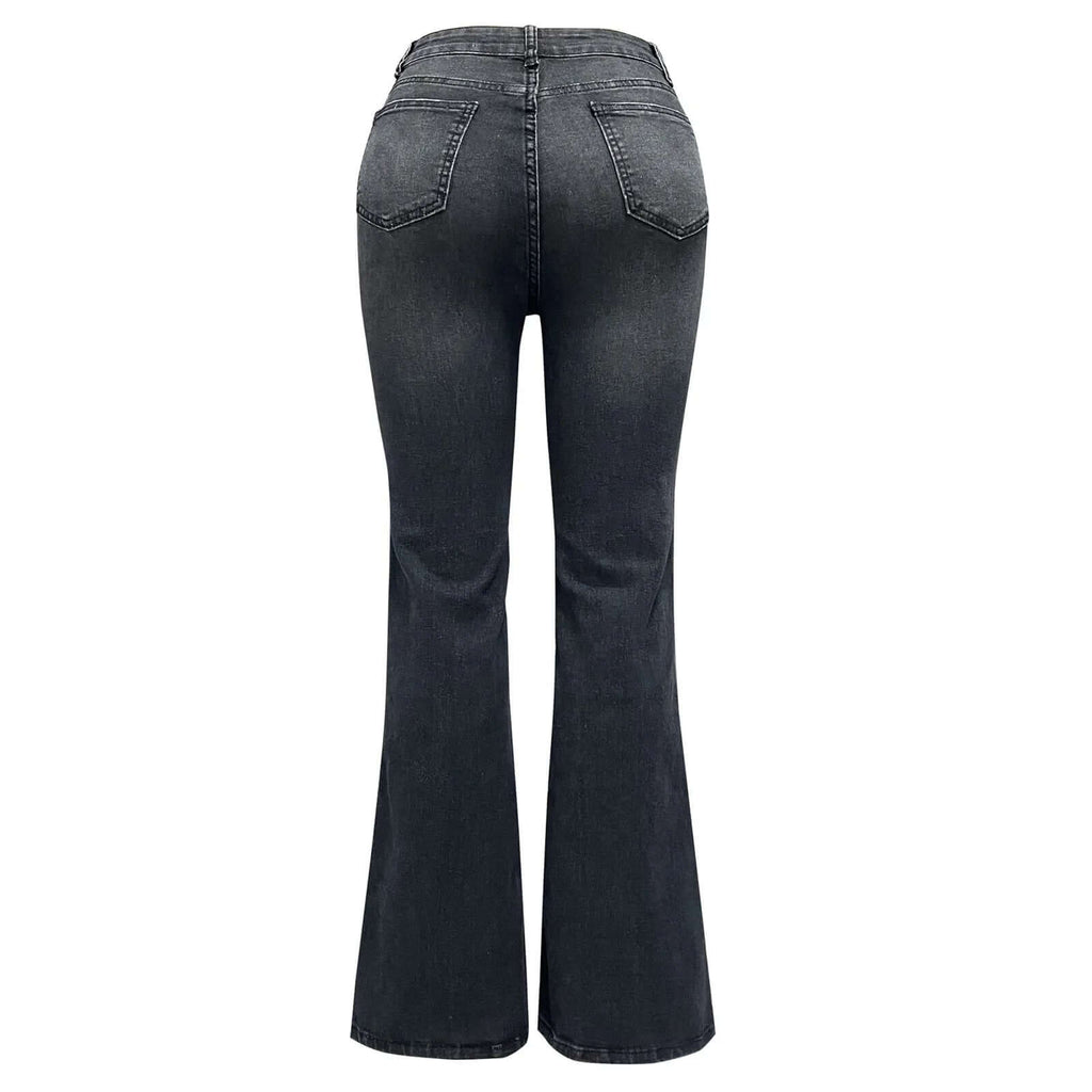 Zoe - Chic bootcut jeans with a low rise-DESTINY