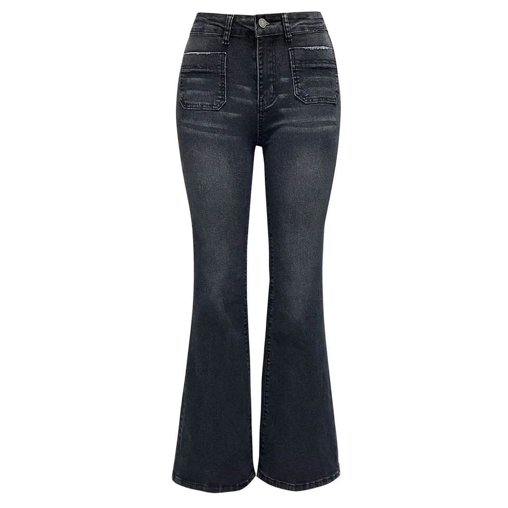 Zoe - Chic bootcut jeans with a low rise-DESTINY