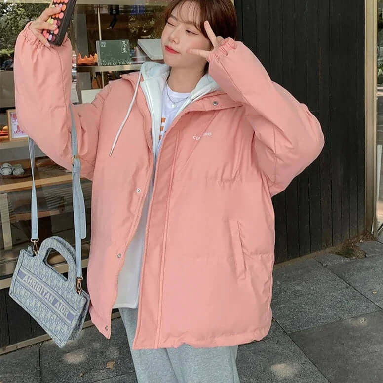 Jacket with hood and drawstring-DESTINY