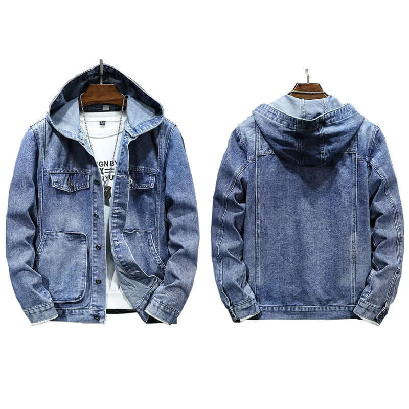 Reynan - Denim hooded jacket-DESTINY
