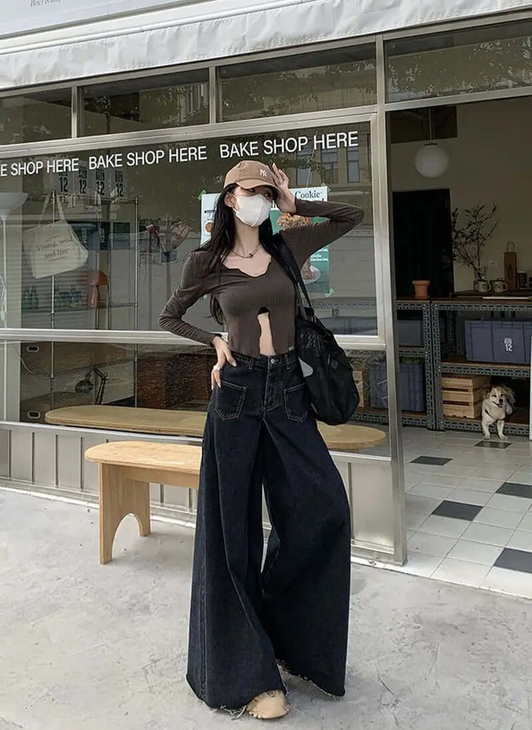 Vintage jeans with high waist-DESTINY