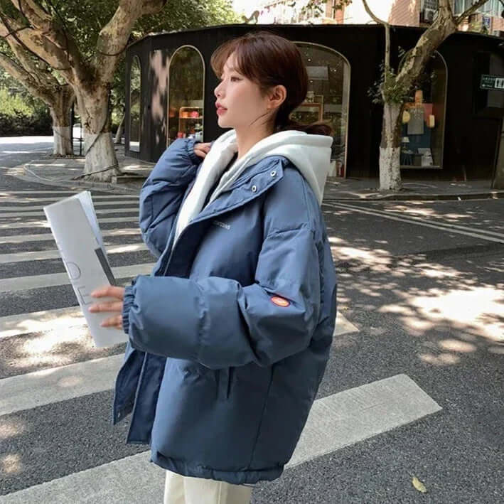 Jacket with hood and drawstring-DESTINY