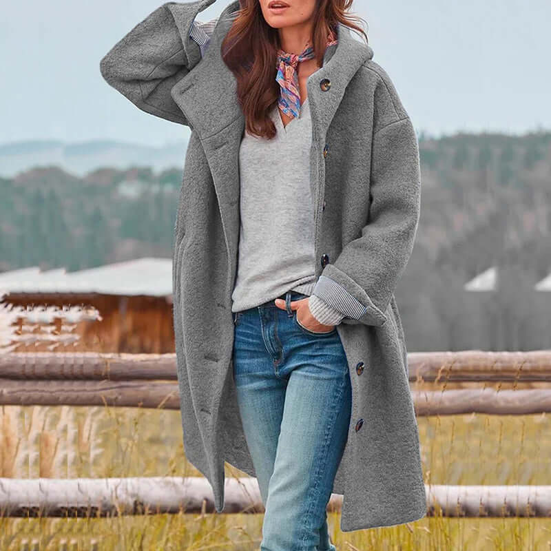 Elegant thick winter jacket for women-DESTINY