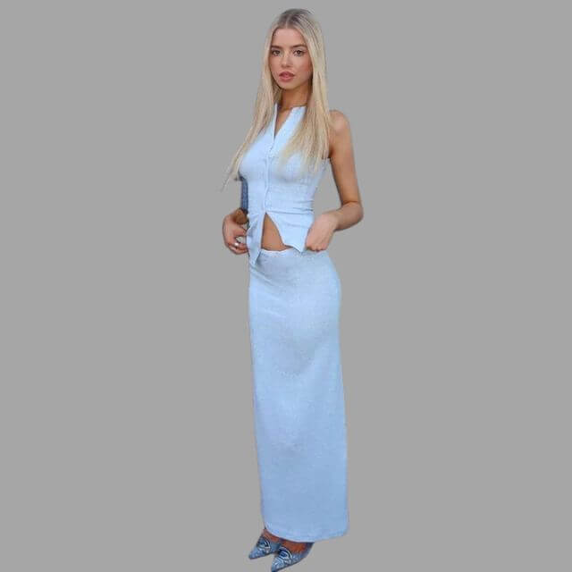 Elise - Two-piece set with neckline-DESTINY