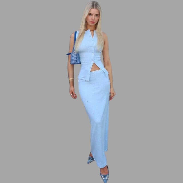 Elise - Two-piece set with neckline-DESTINY