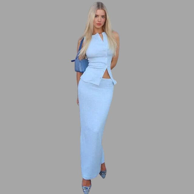 Elise - Two-piece set with neckline-DESTINY