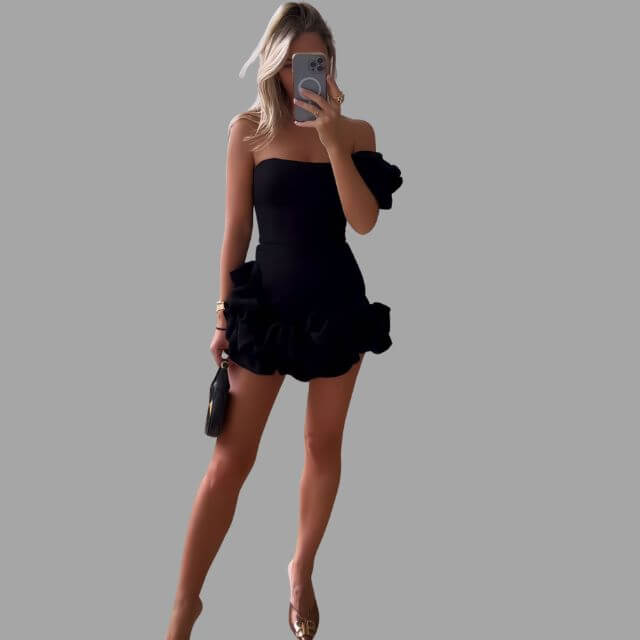 Chelsea - One-shoulder dress with a chic silhouette-DESTINY