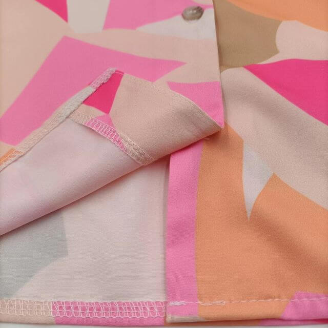 Giselle Boho Shirt Dress With V-Neck and Floral Print-DESTINY