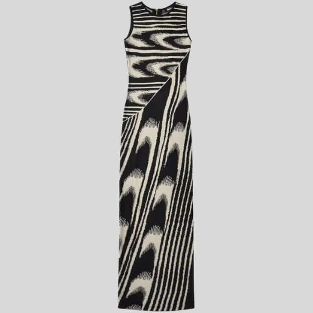 Chloe - Slim-fit velvet maxi dress with asymmetric neckline-DESTINY