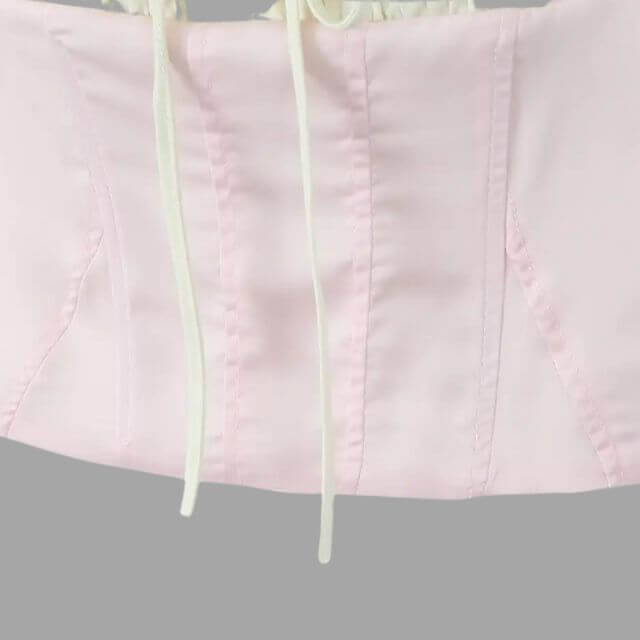 Nikki - Bustier top with ruffle detail-DESTINY