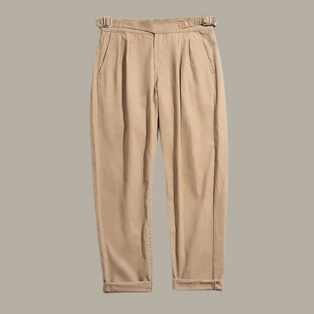 Harrison - Gurkha trousers with pleated front-DESTINY