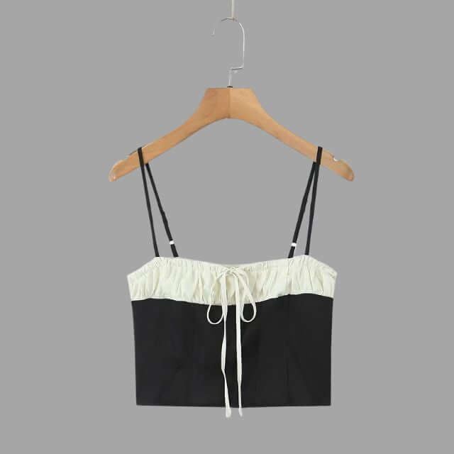 Nikki - Bustier top with ruffle detail-DESTINY