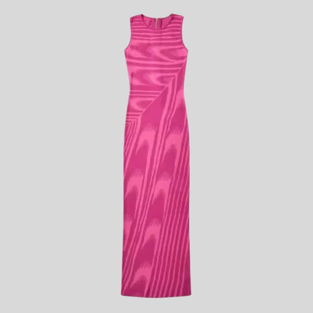 Chloe - Slim-fit velvet maxi dress with asymmetric neckline-DESTINY