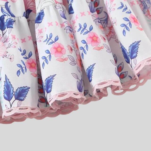 Madeline - Floral dress with puff sleeves-DESTINY