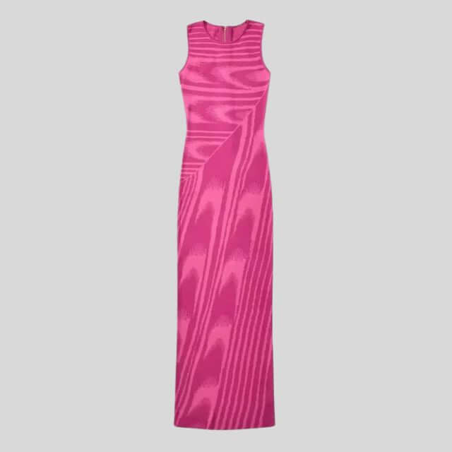 Chloe - Slim-fit velvet maxi dress with asymmetric neckline-DESTINY