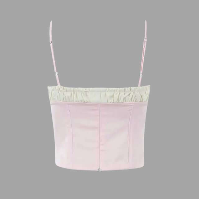 Nikki - Bustier top with ruffle detail-DESTINY