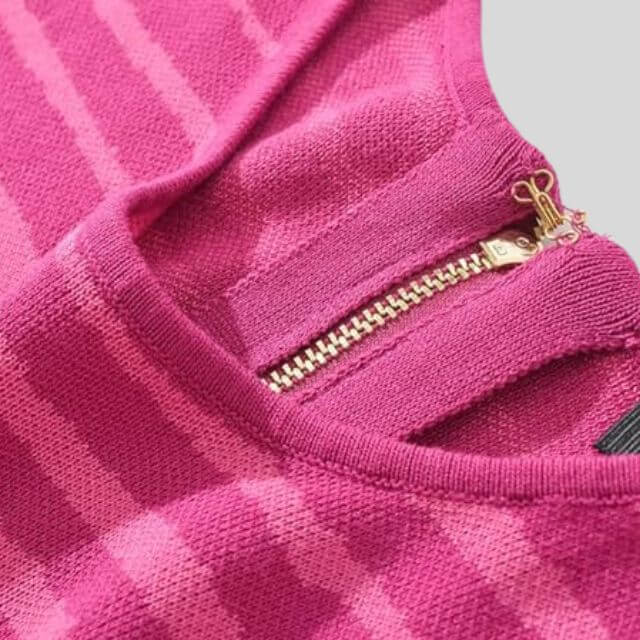 Chloe - Slim-fit velvet maxi dress with asymmetric neckline-DESTINY