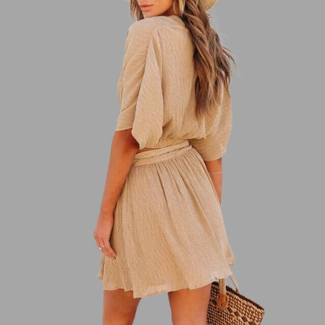 Coreen - Structured wrap top set-DESTINY