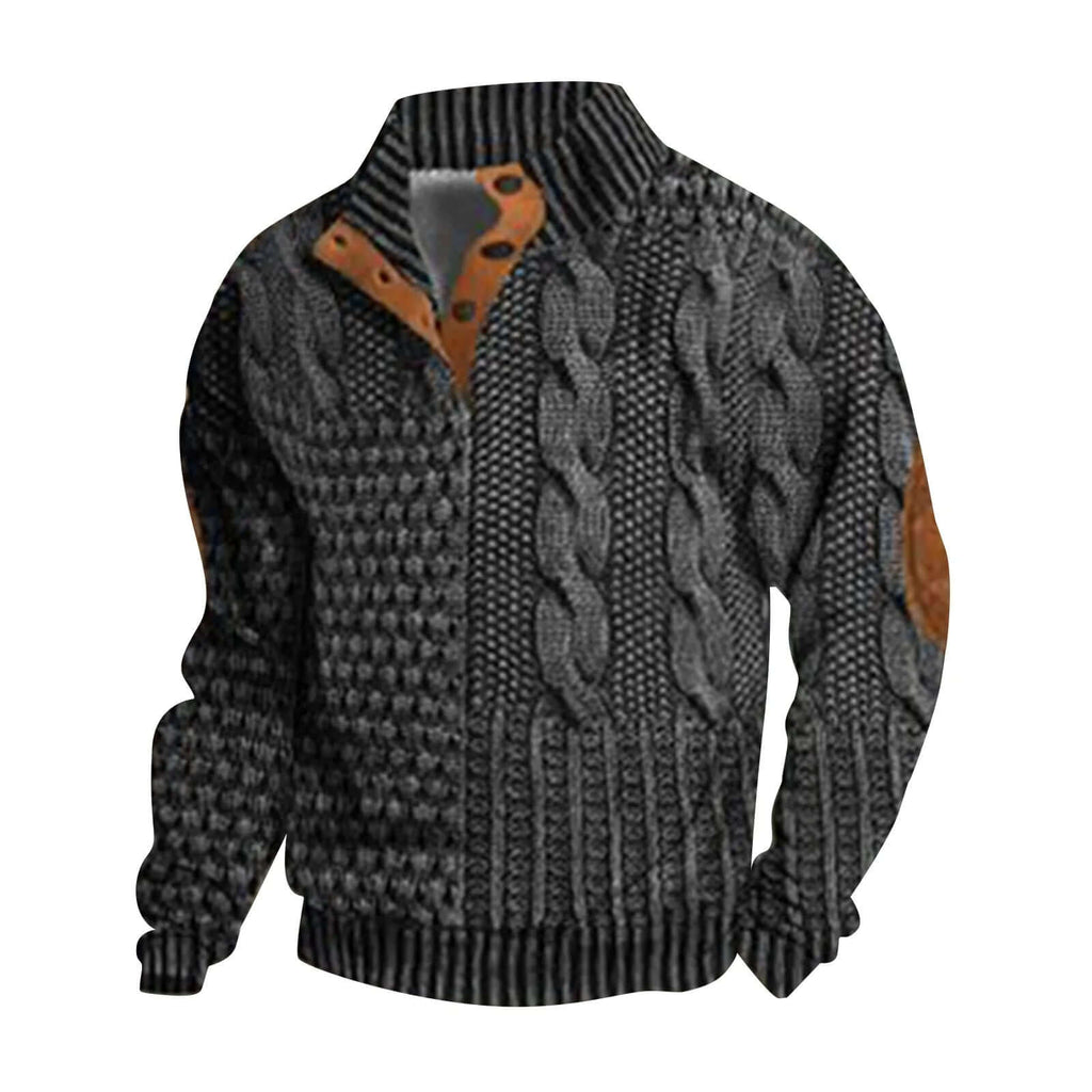 Bluma - Casual retro cashmere-like shirt for men-DESTINY