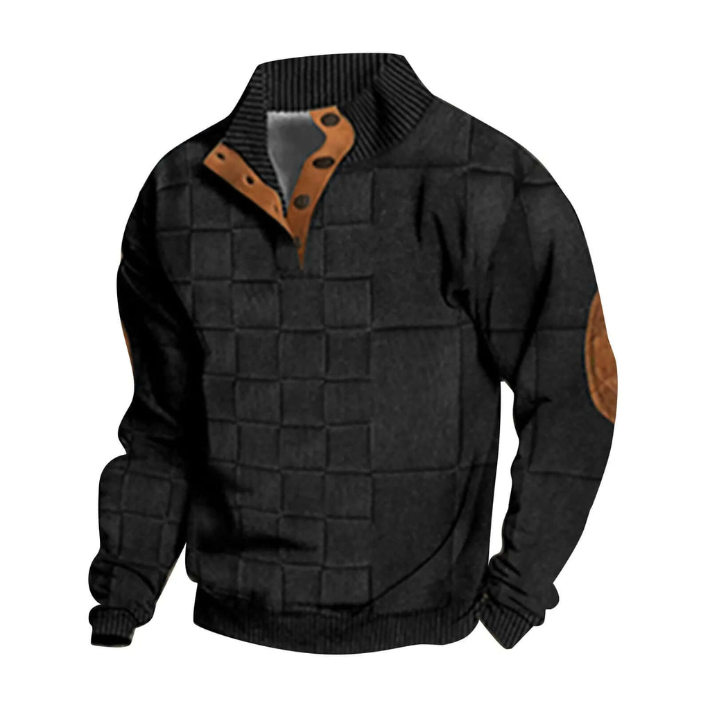 Bluma - Casual retro cashmere-like shirt for men-DESTINY