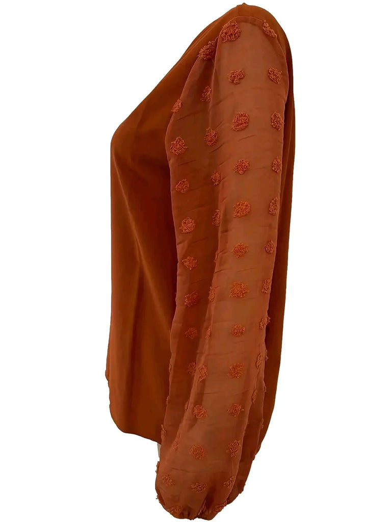 Women's V-Neck Blouse-DESTINY