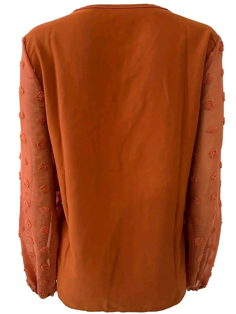 Women's V-Neck Blouse-DESTINY