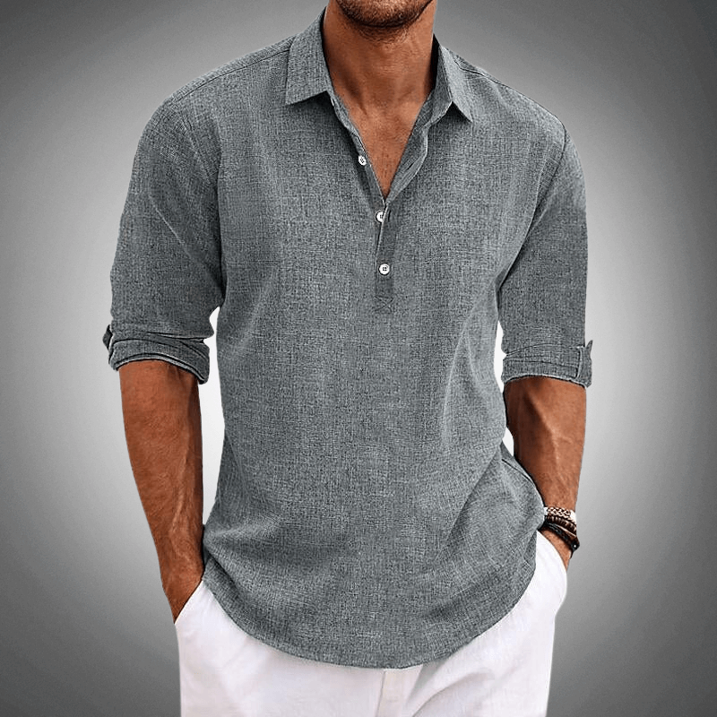 James™ | Classic linen shirt-DESTINY