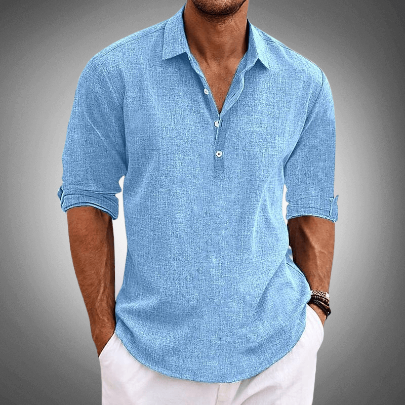 James™ | Classic linen shirt-DESTINY