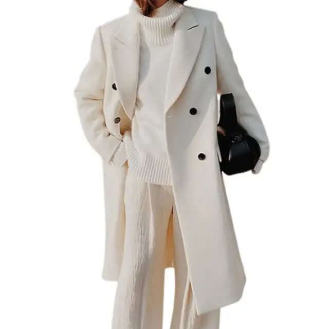 Elegant woollen coat for women-DESTINY