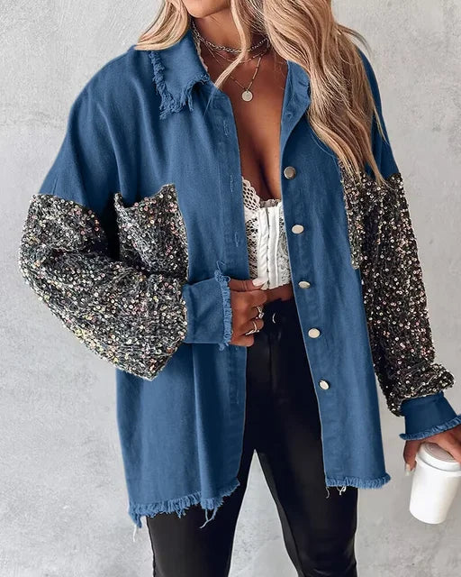 Jacket with spring collar for women - Stylish design for modern women - Trendy fashion for any season-DESTINY