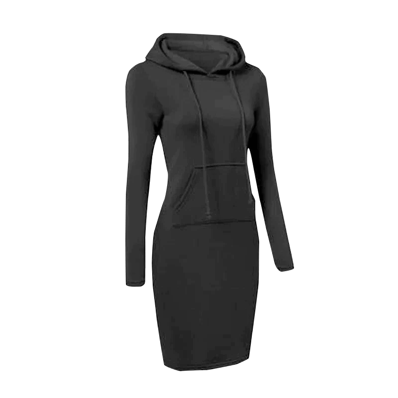 Addie - Sweatshirt dress with hood-DESTINY