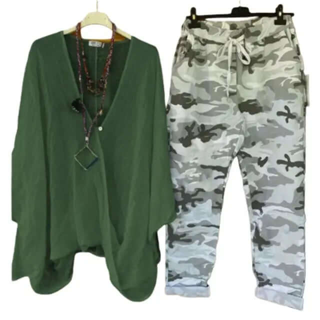 Mila | Half sleeve blouse and trousers sets-DESTINY