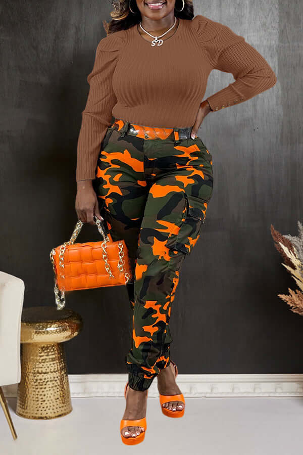 Fall Vibes Ribbed Knit Sweater-DESTINY