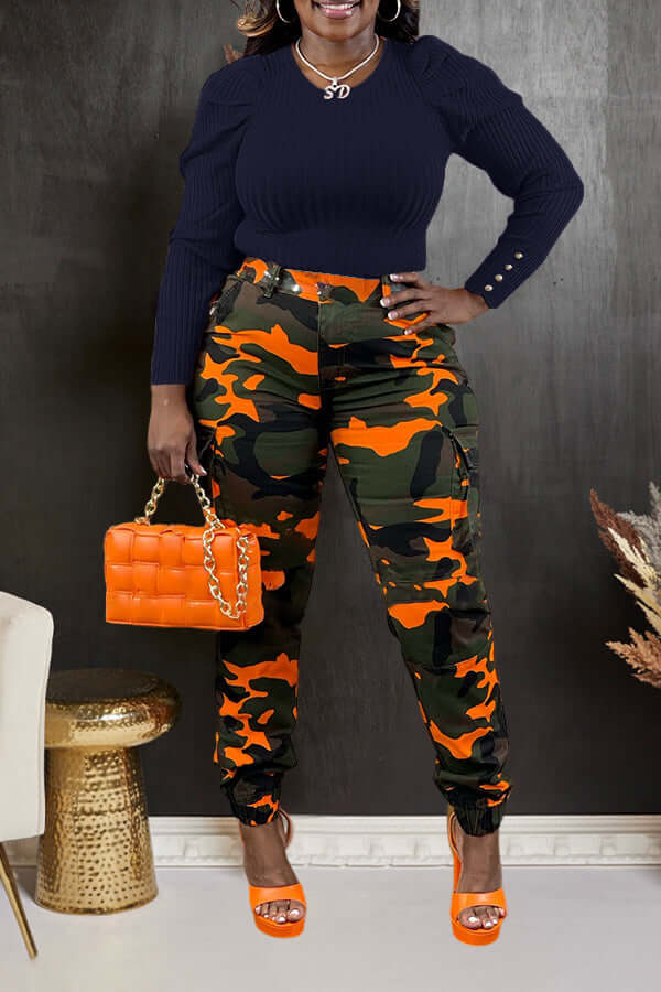 Fall Vibes Ribbed Knit Sweater-DESTINY