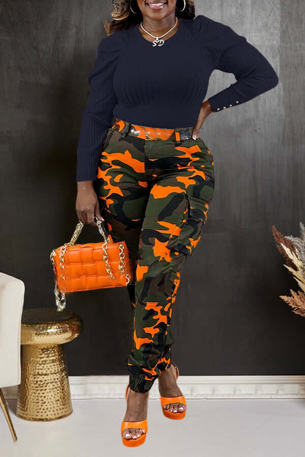 Fall Vibes Ribbed Knit Sweater-DESTINY