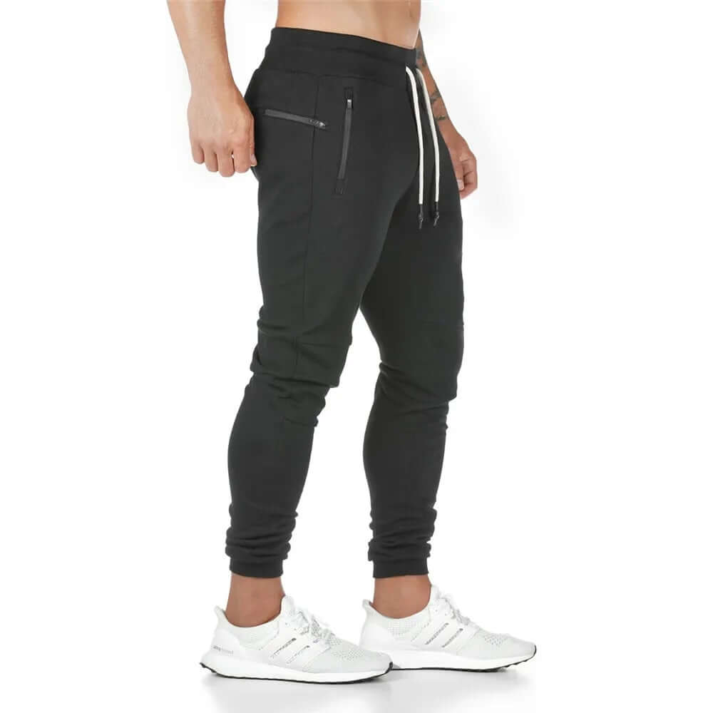 Yasper - Men's Elastic Waist Multi-Pocket Skinny Jogging Pants-DESTINY