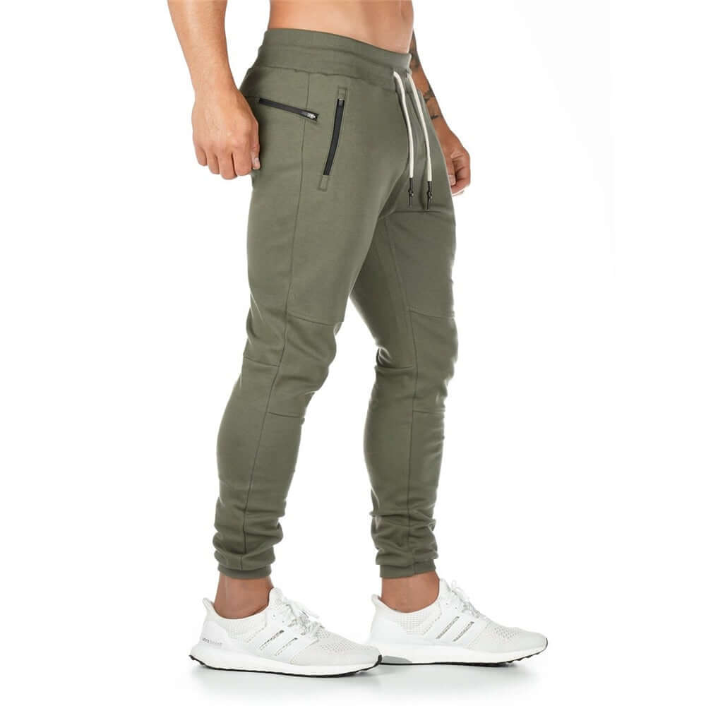 Yasper - Men's Elastic Waist Multi-Pocket Skinny Jogging Pants-DESTINY