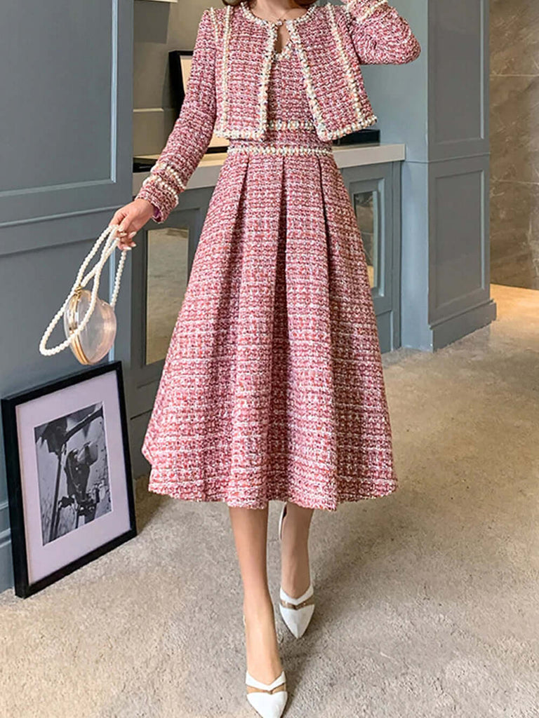 Chic Dress & Jacket Set-DESTINY