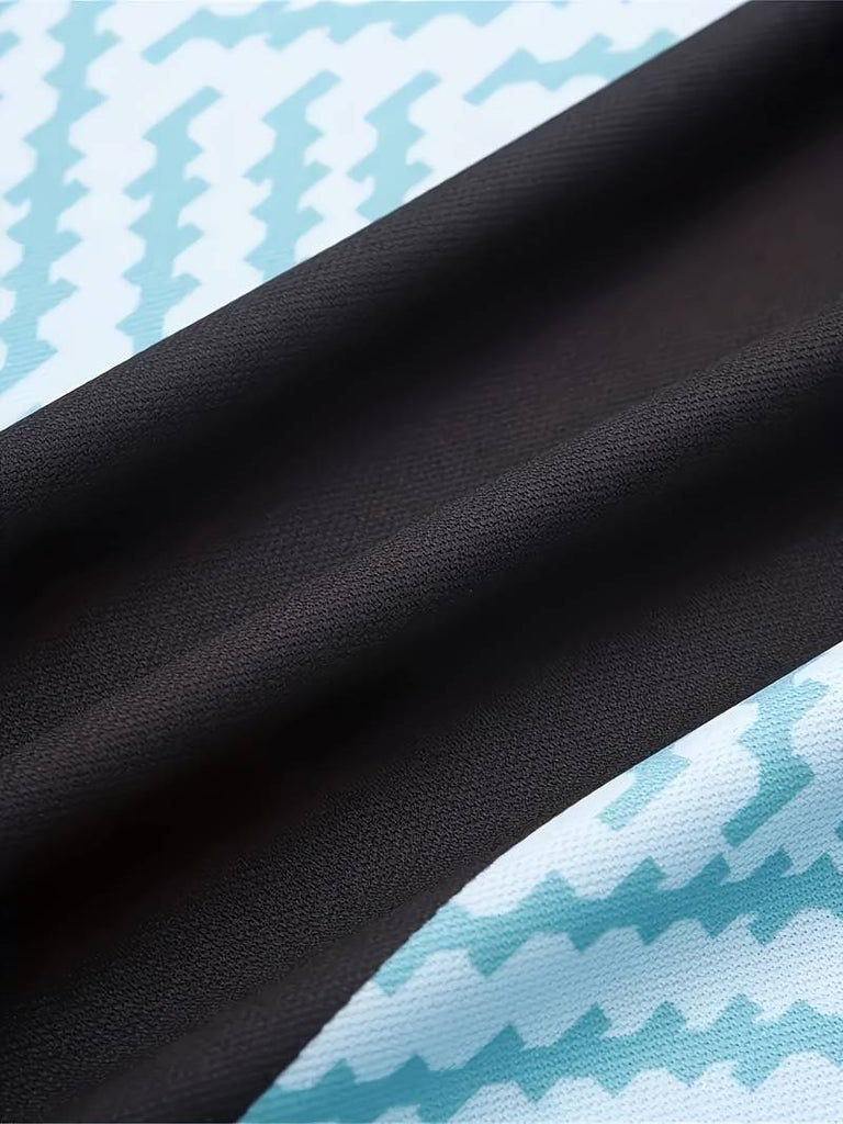 Liam quarter zip color blocked golf shirt-DESTINY