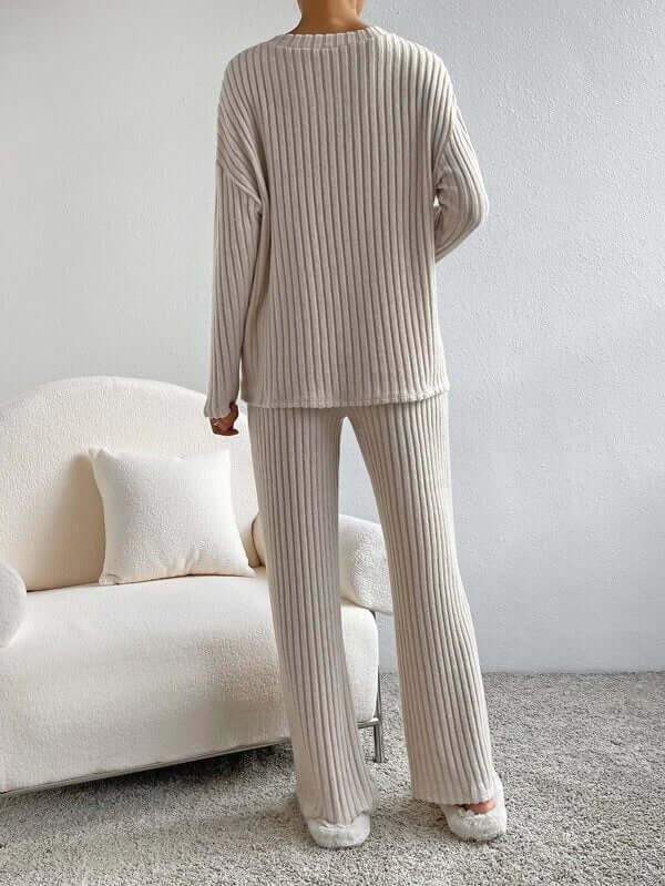 Lucia™ - Knitted trousers and jumper for women-DESTINY