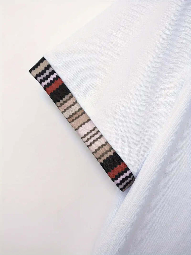 Daniel - breathable regular striped collar shirt for men-DESTINY