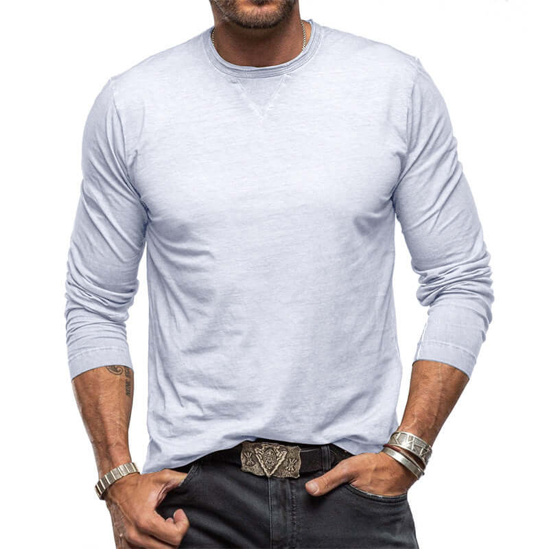 Hadrien - Long-sleeved cotton T-shirt for men-DESTINY