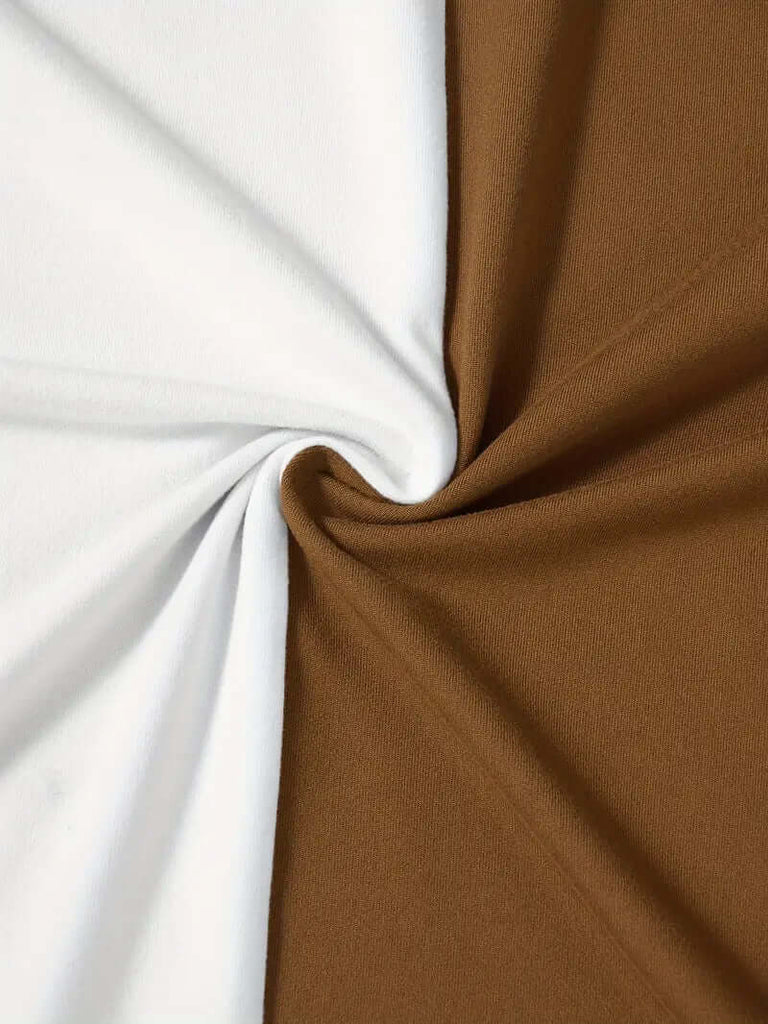 Robert – stylish color block t-shirt with short sleeves and a crew neck-DESTINY