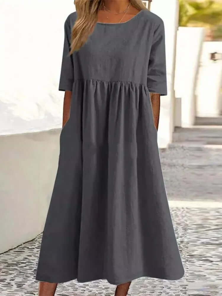 Sibylla™ - Cotton Dress-DESTINY