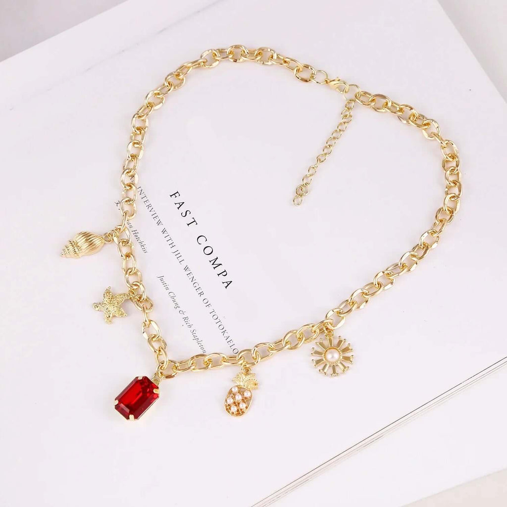 Starfish Shell Conch Necklace-DESTINY