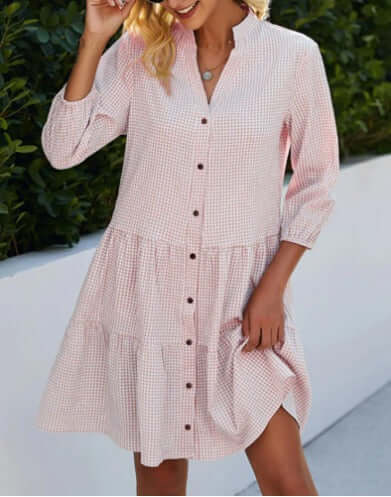 Lorelei© - Casual summer dress with button closure-DESTINY
