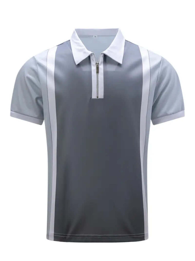 Ethan – casual short-sleeved shirt with stripe print-DESTINY